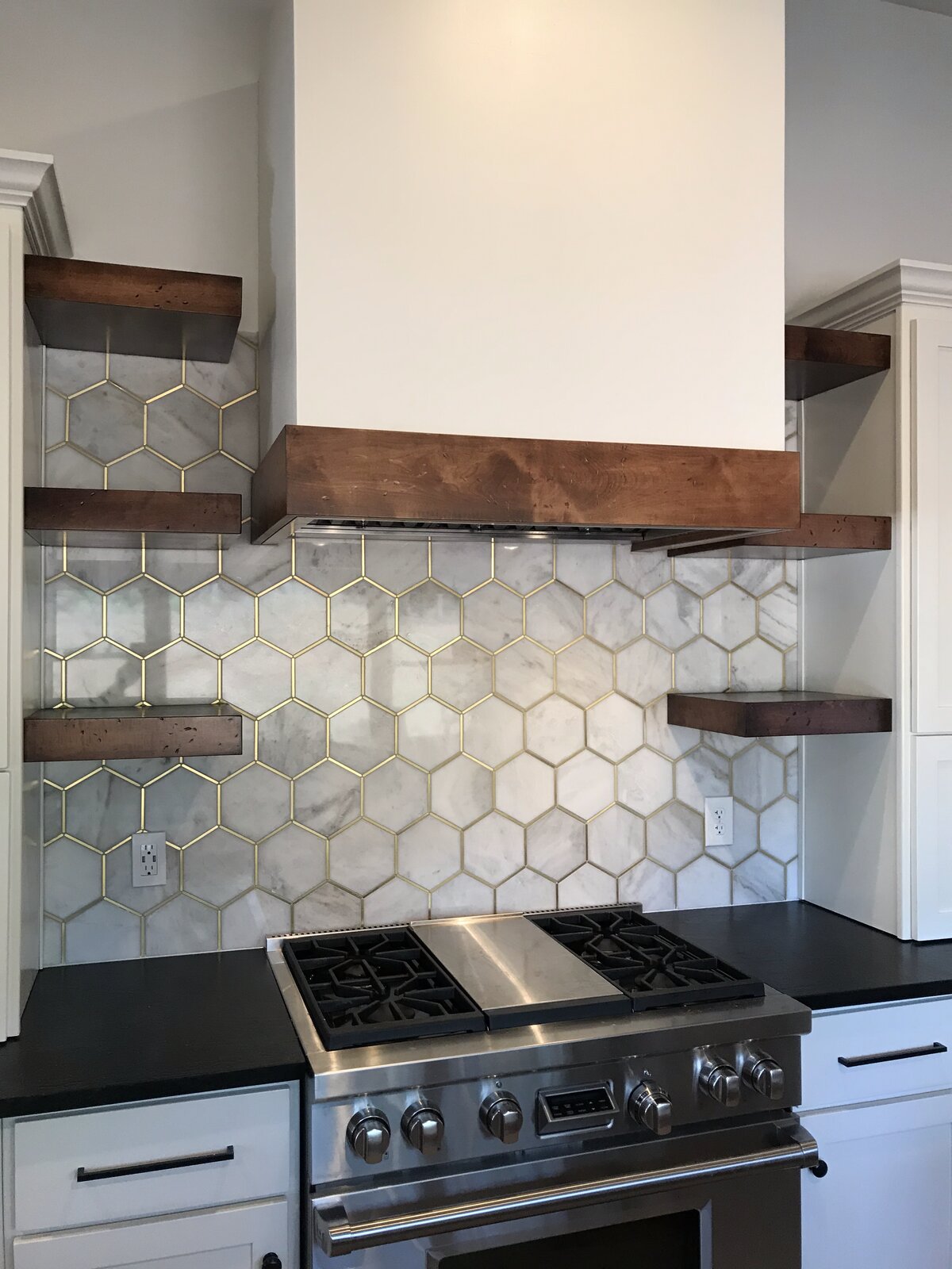 Custom tile backsplash by Peter's Tile