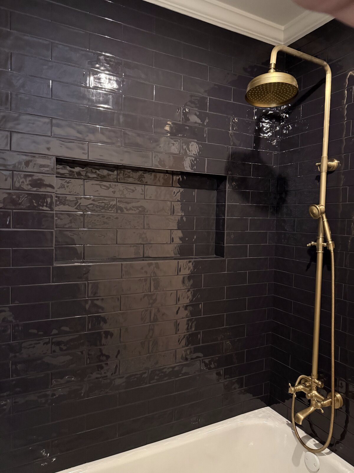 Bathroom tile installation by Peter's Tile