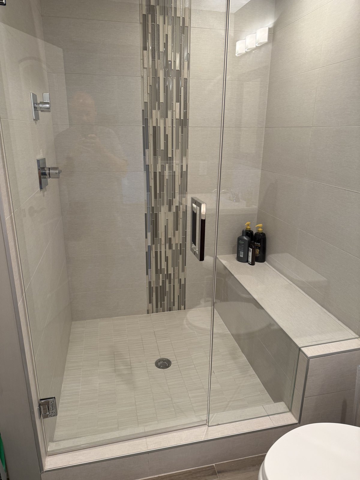 Bathroom tile installation by Peter's Tile