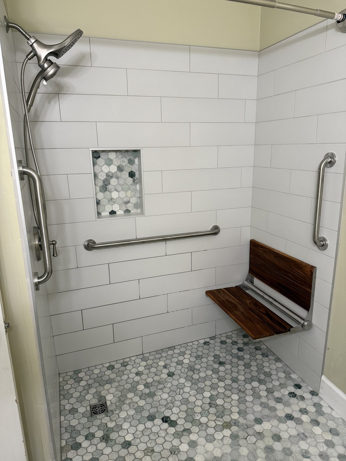 Bathroom tile installation by Peter's Tile