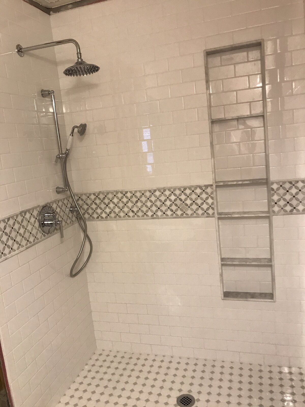 Bathroom tile installation by Peter's Tile