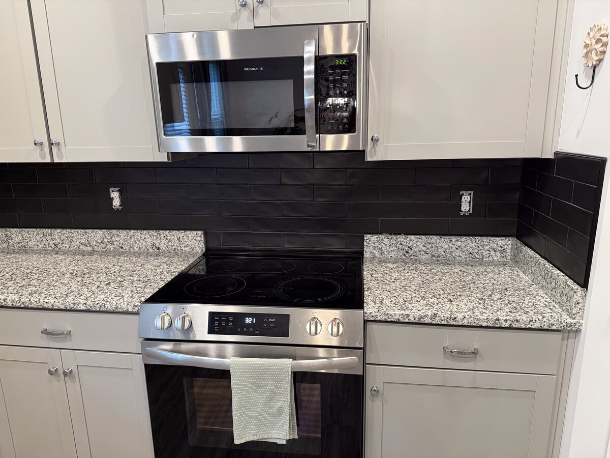 Custom tile backsplash by Peter's Tile