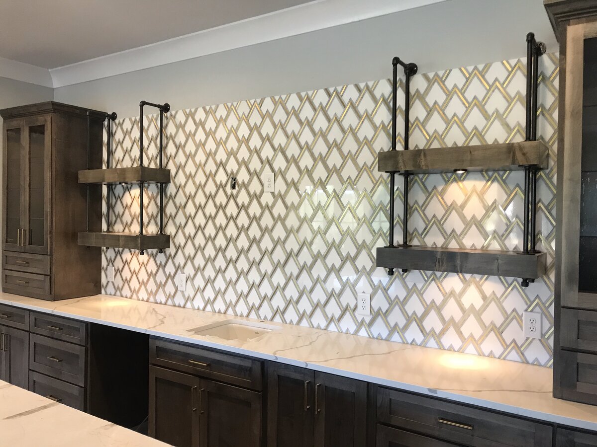 Custom kitchen tile and backsplash by Peter's Tile