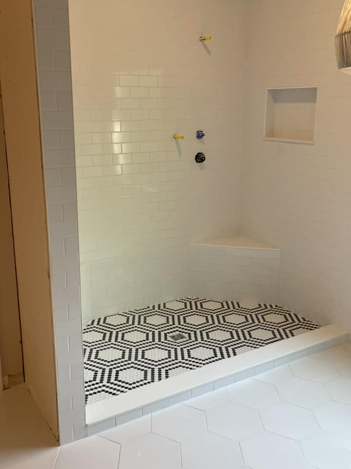 Custom tile backsplash by Peter's Tile